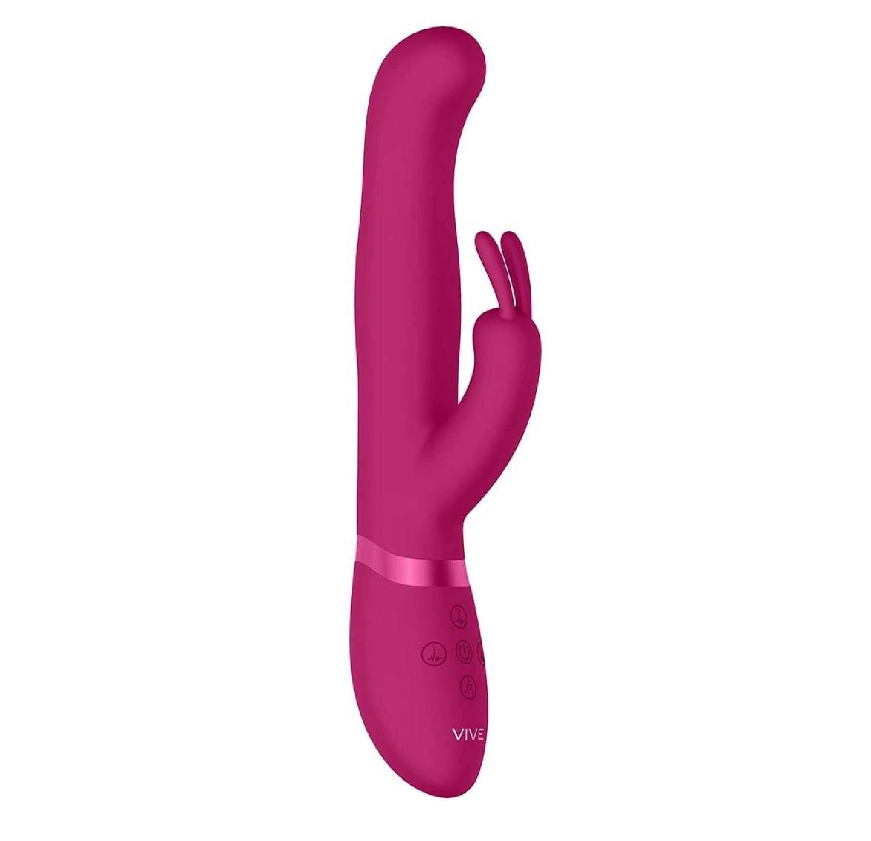VIVE IZARA Rechargeable Rotating Bead Rabbit Vibrator - Pink