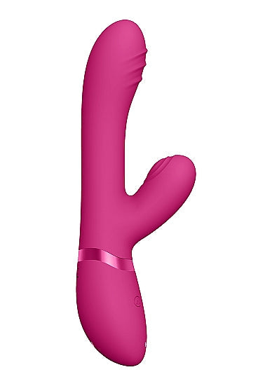 Vive Tani Pink Vibrator Finger Motion W/ Pulse Wave