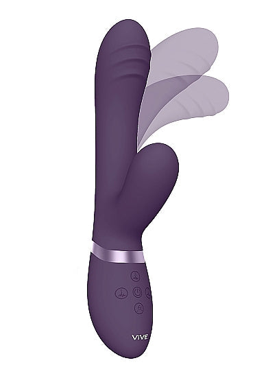Vive Tani Purple Vibrator Finger Motion W/ Pulse Wave