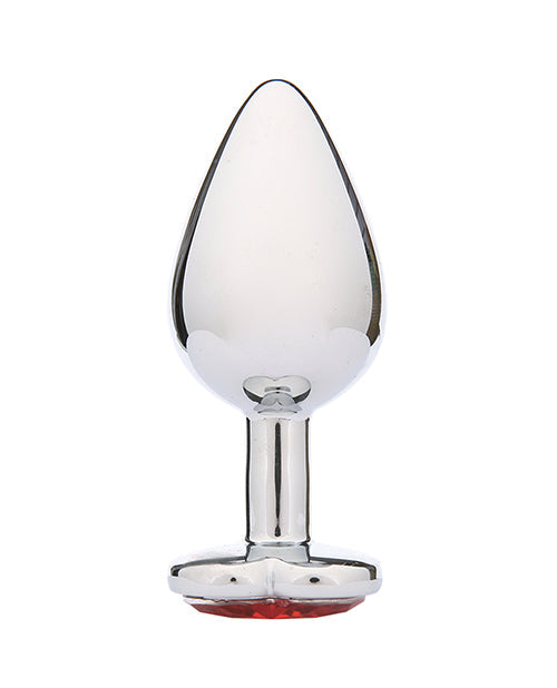 Whipsmart Heartbreaker Heart Crystal Butt Plug - Red