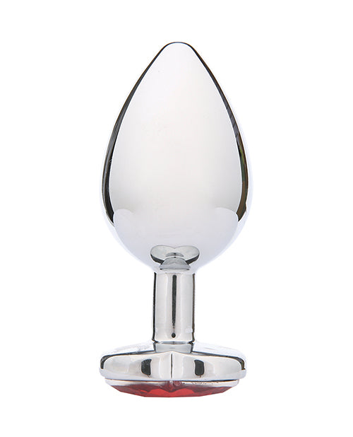Whipsmart Heartbreaker Heart Crystal Butt Plug - Red