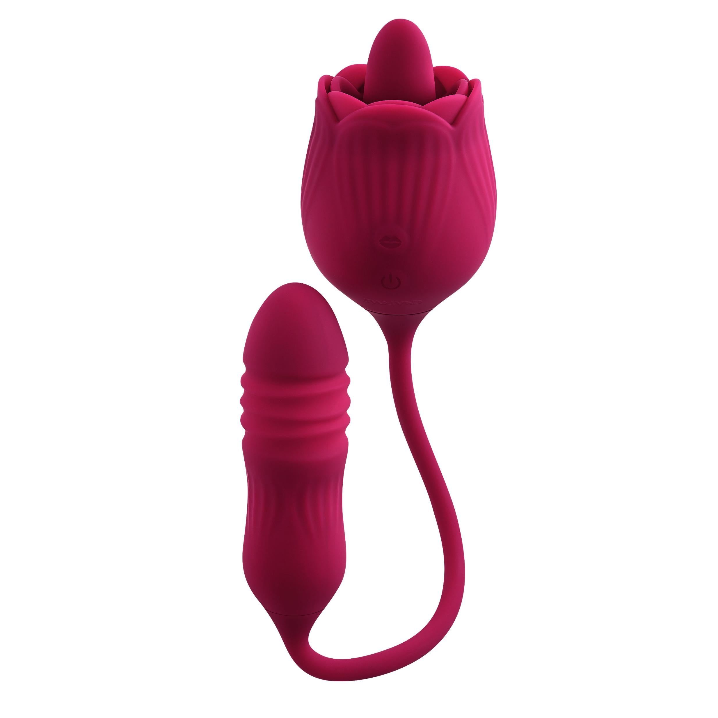 Wild Rose - Red: Ultimate Pleasure Tongue Vibrator