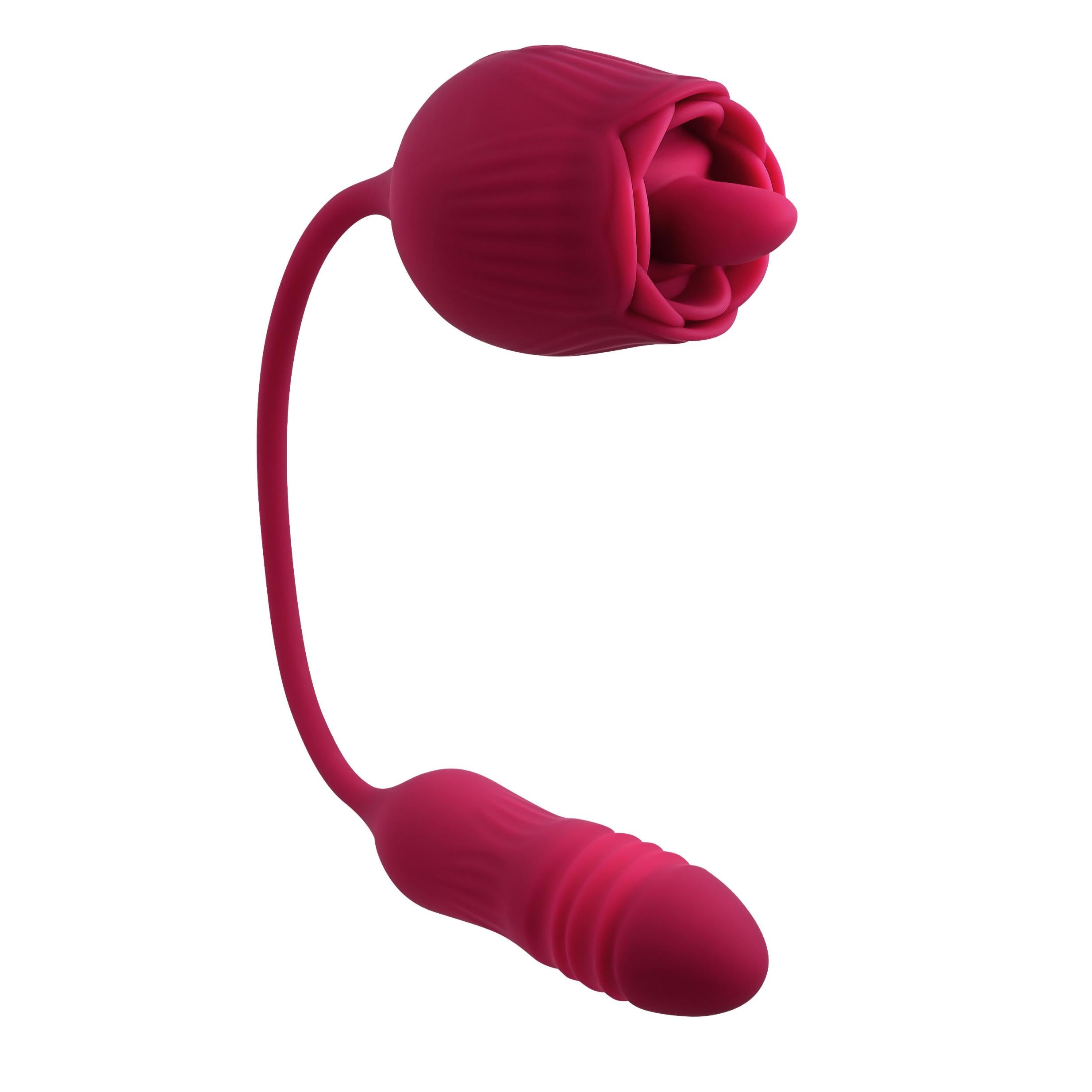Wild Rose - Red: Ultimate Pleasure Tongue Vibrator