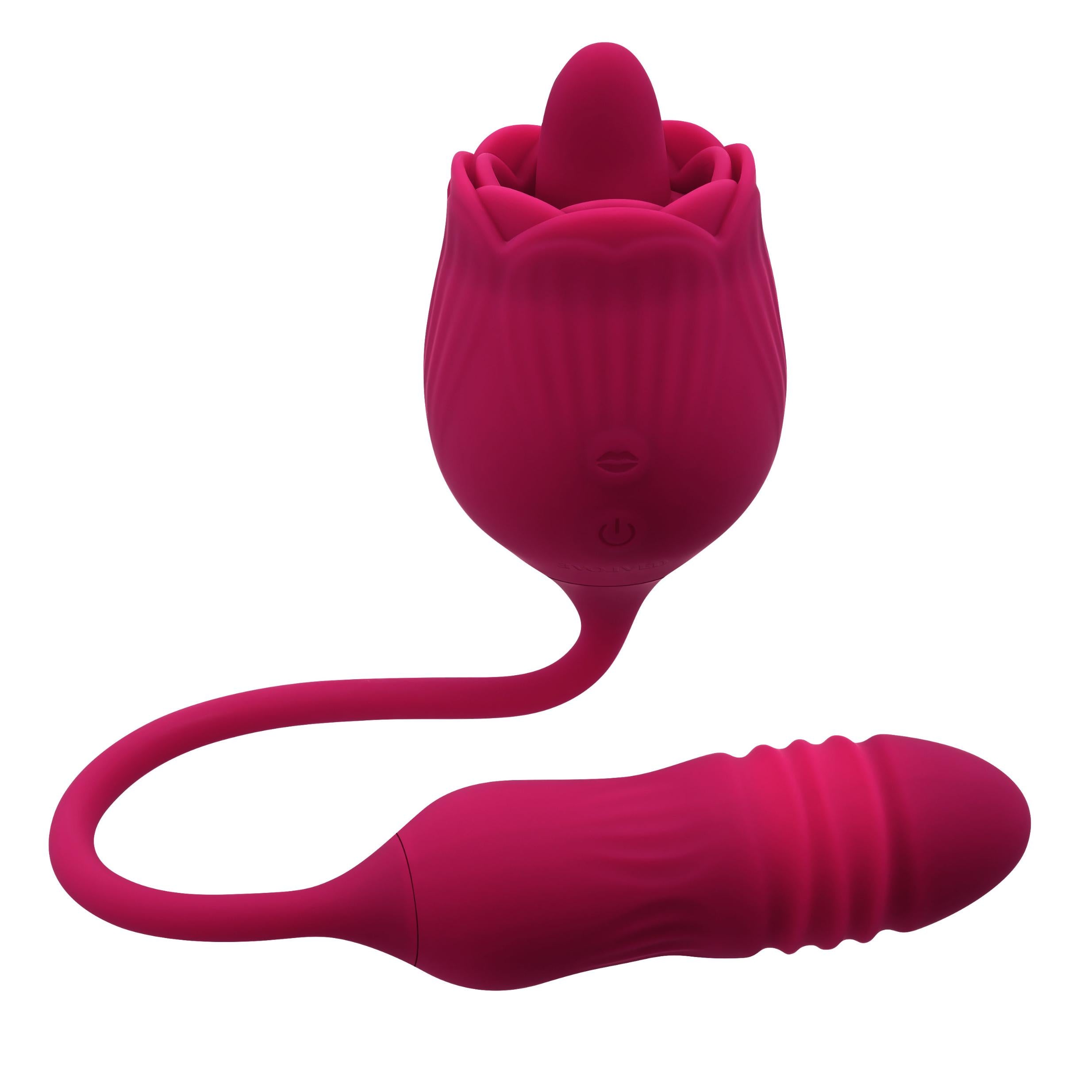 Wild Rose - Red: Ultimate Pleasure Tongue Vibrator