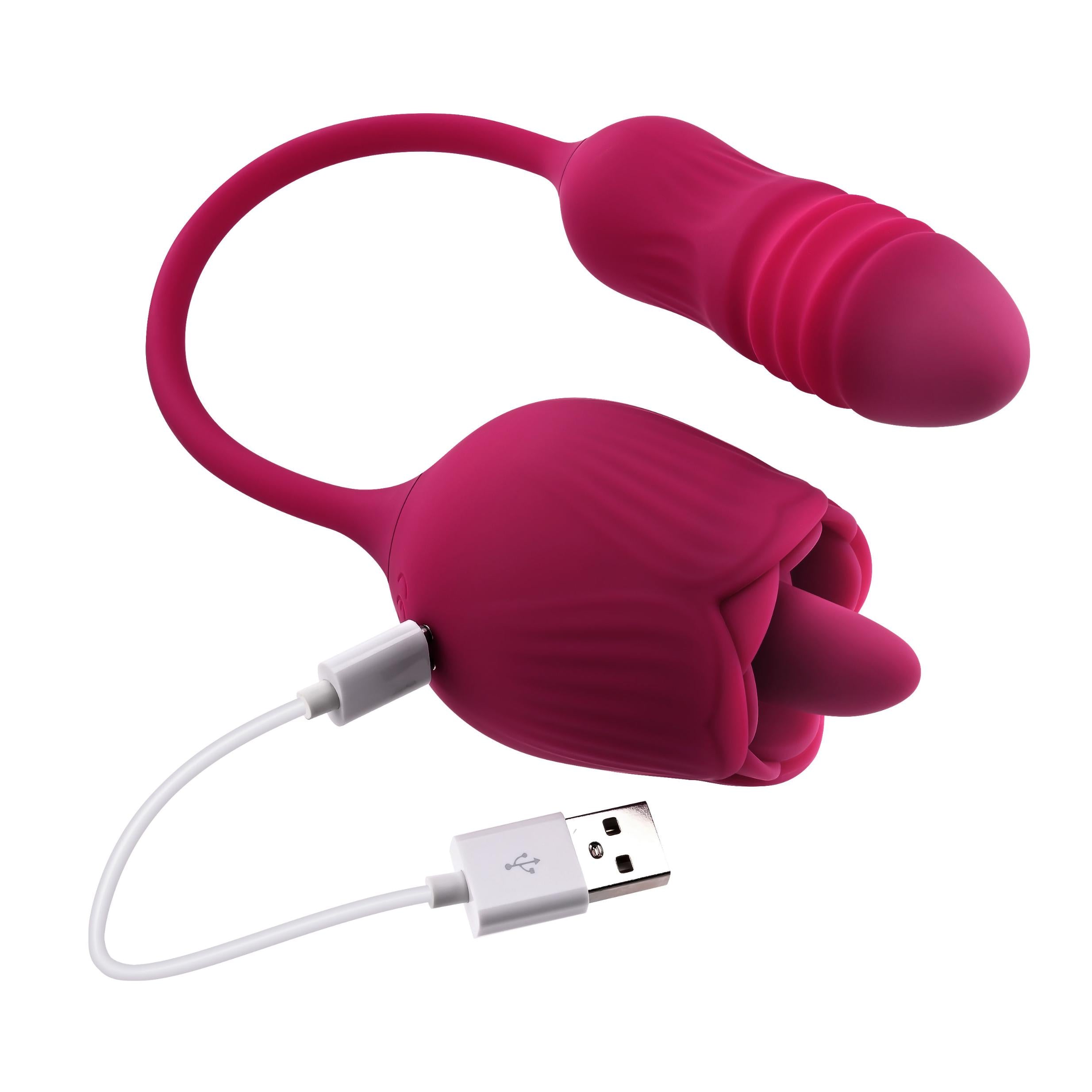 Wild Rose - Red: Ultimate Pleasure Tongue Vibrator