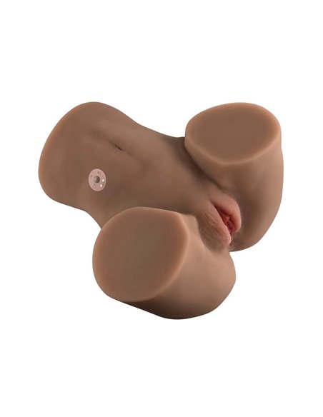 Zero Tolerance Rear Beauty Rechargeable Remote Controlled Vibrating Sucking Dual Entry Masturbator - TPE Dark