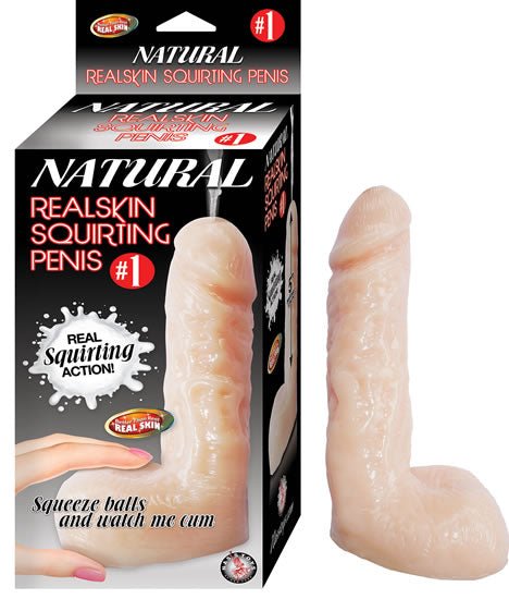 #1 Natural Realskin Squirting Penis - Brown