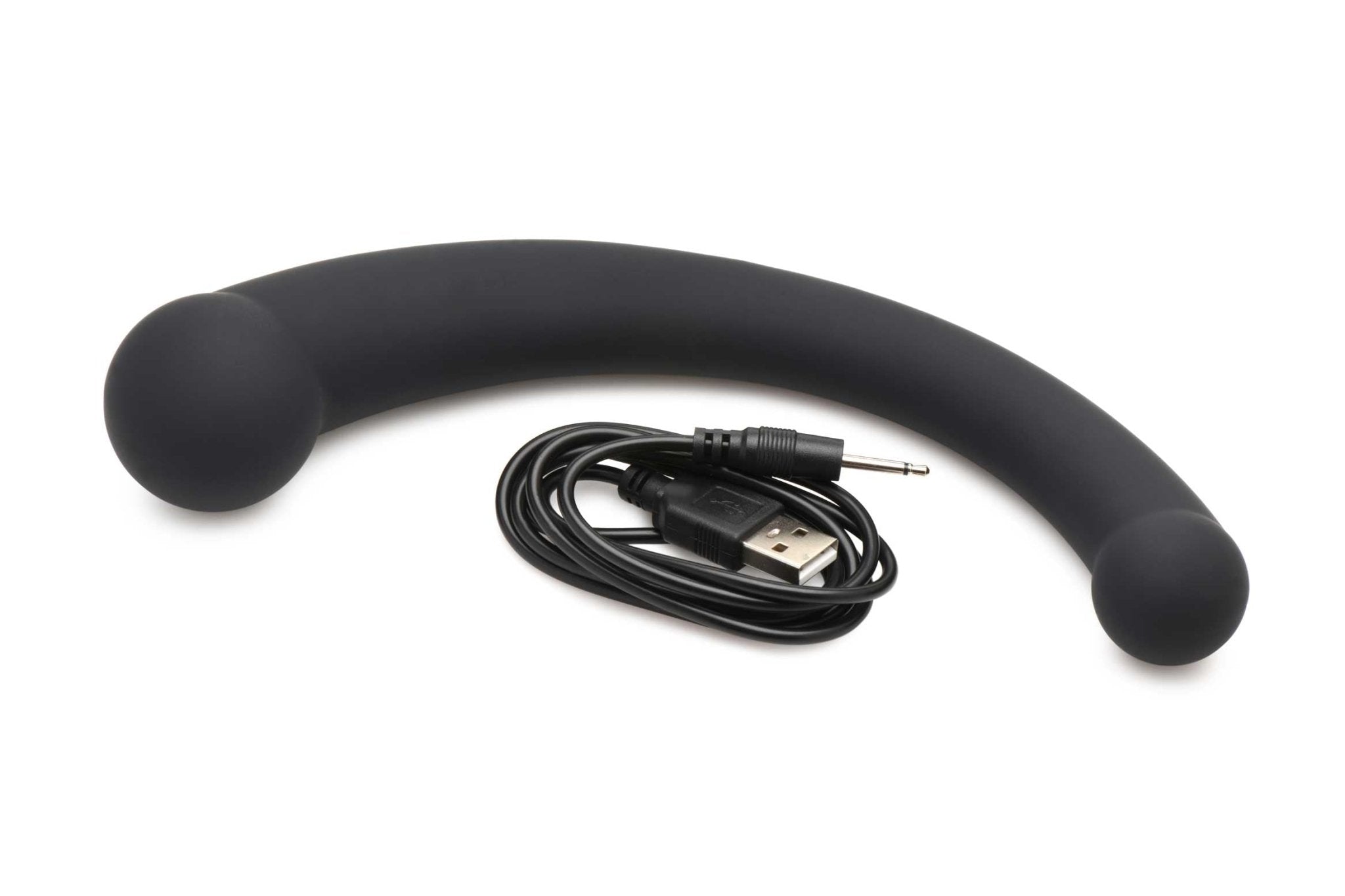 10x Vibra-Crescent Silicone Dual Ended Dildo
