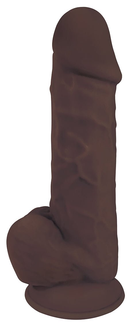 8 Inch Fleshstixxx Silicone Dildo With Balls