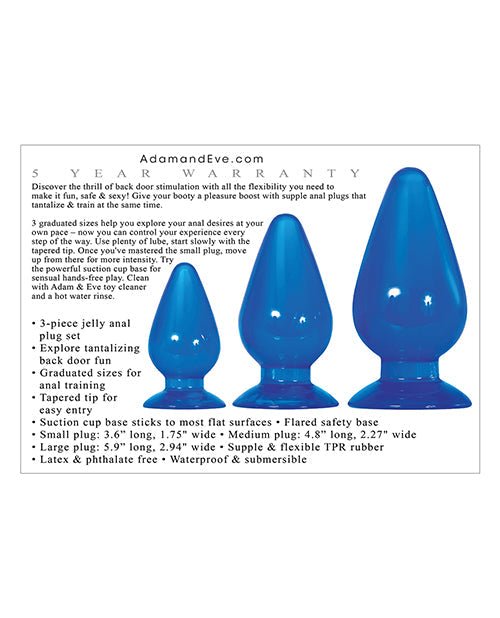 Adam & Eve Big Blue Jelly Backdoor Playset