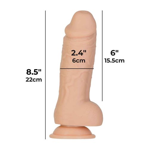 Addiction 8" Roman Dildo - Beige