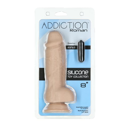 Addiction 8" Roman Dildo - Beige
