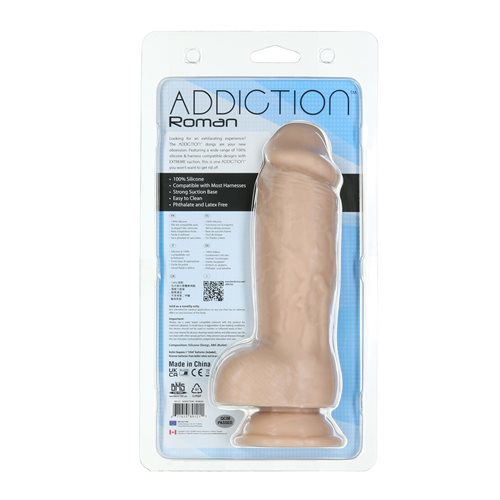 Addiction 8" Roman Dildo - Beige