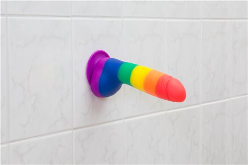 Addiction Justin 8" Dildo - Rainbow