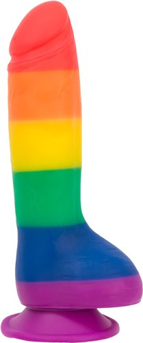 Addiction Justin 8" Dildo - Rainbow