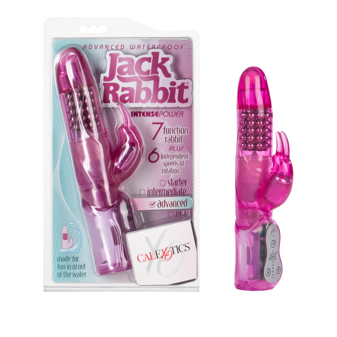 Advanced Waterproof Jack Rabbit Vibrator 5 Rows of Beads