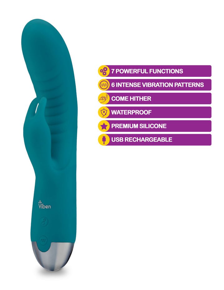 Alluring - Ocean - Come Hither G-Spot Vibrator Rabbit Vibrator