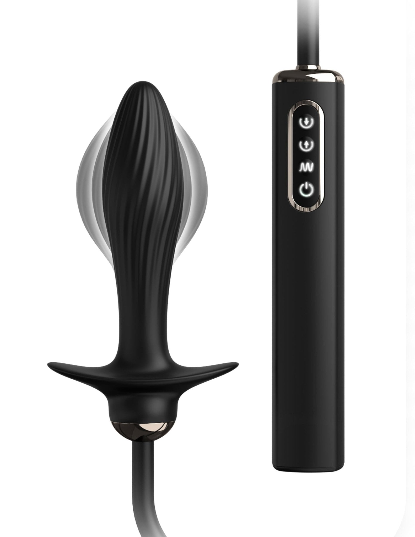 Anal Fantasy Elite Auto-throb Inflatable Plug Black