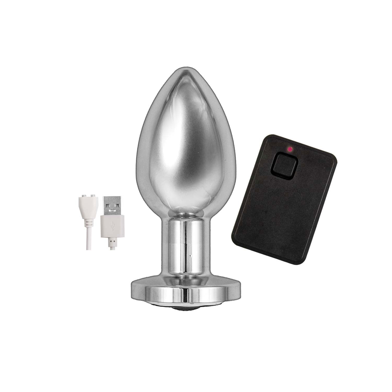Ass-sation Remote Vibrating Metal Plug