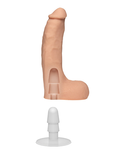 Signature Cocks Ultraskyn 8.5" Cock W/removable Vac-u-lock Suction Cup - Chad White