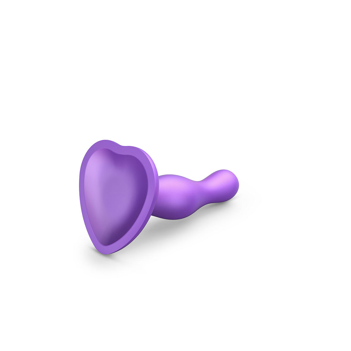 Strap-On-Me Curvy Plug Dildo Metallic Purple - Medium