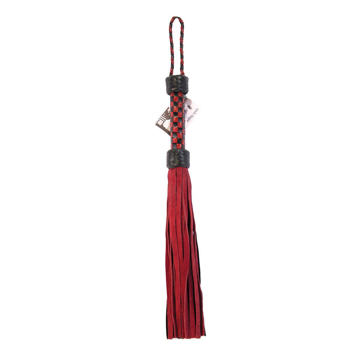 Short Suede Flogger - Red/Black