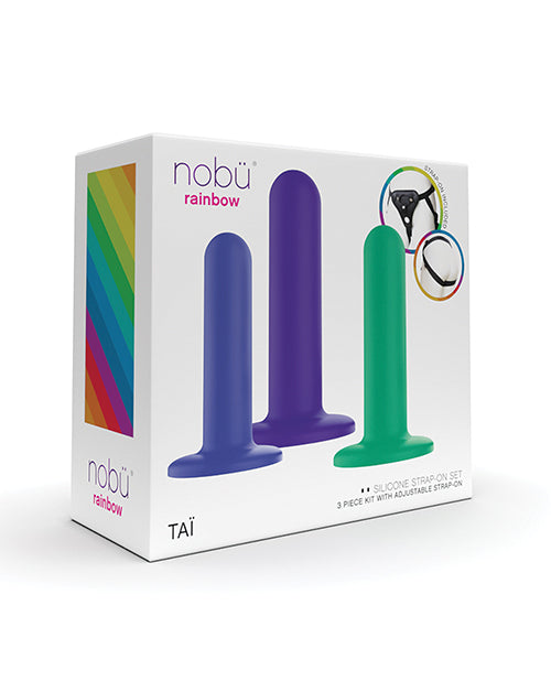 Nobu Tai Silicone Strap-On Dildo Set w/t Strap On Harness