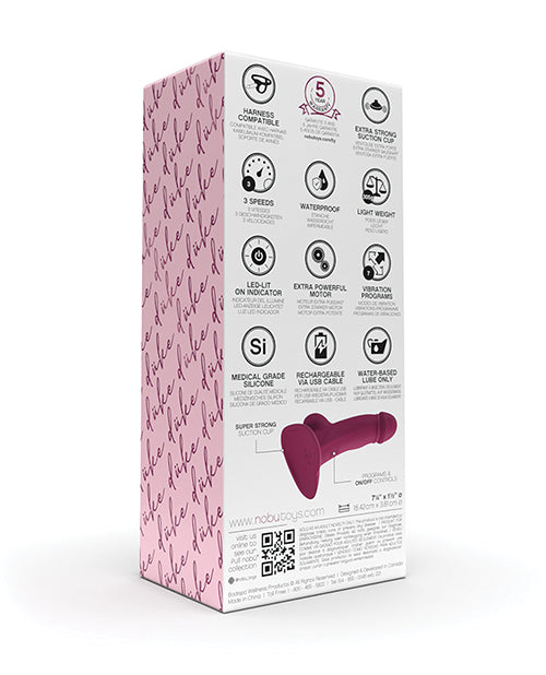 Nobu Duke Vibrating Soft Silicone Dildo