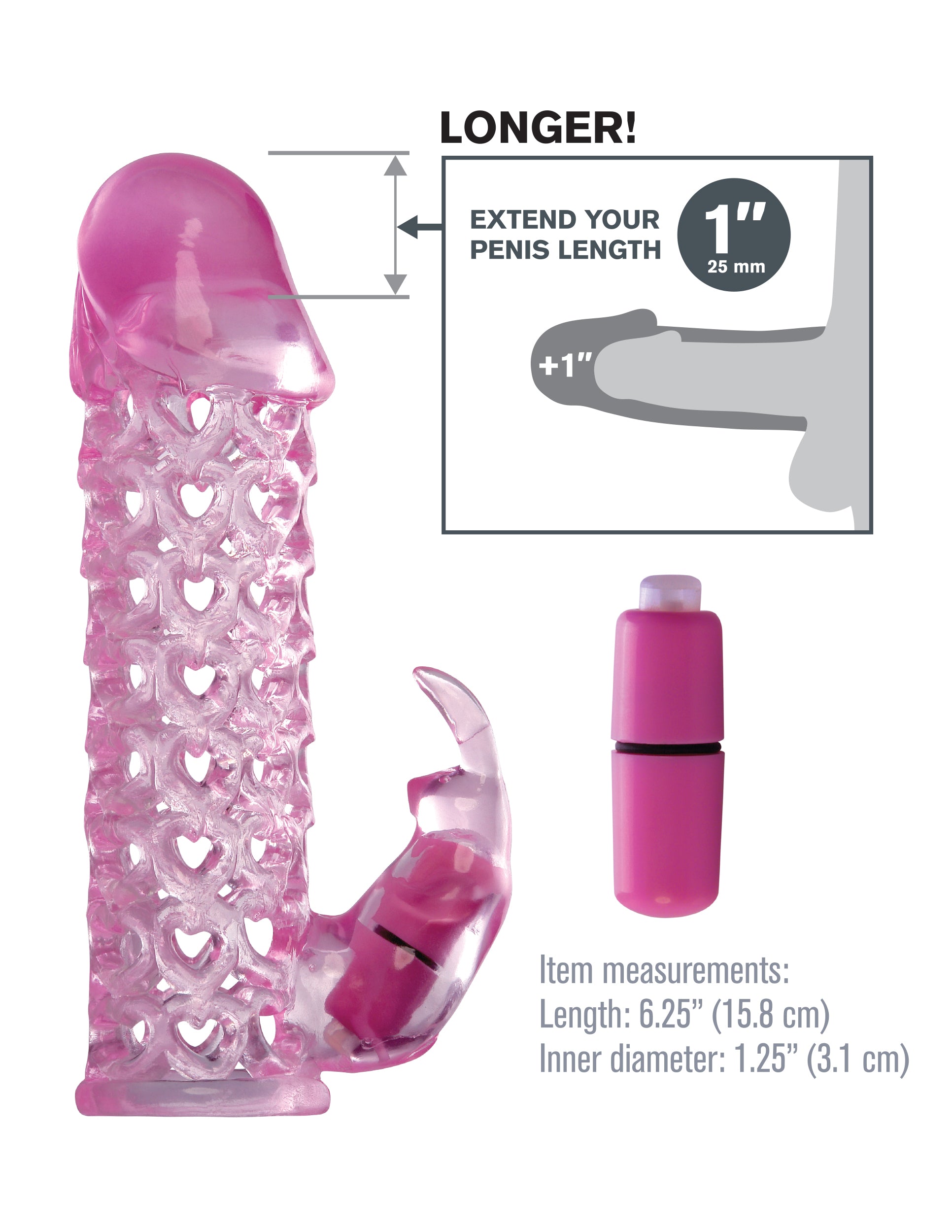 Fantasy X-tensions Vibrating Couples Cock Cage - Pink