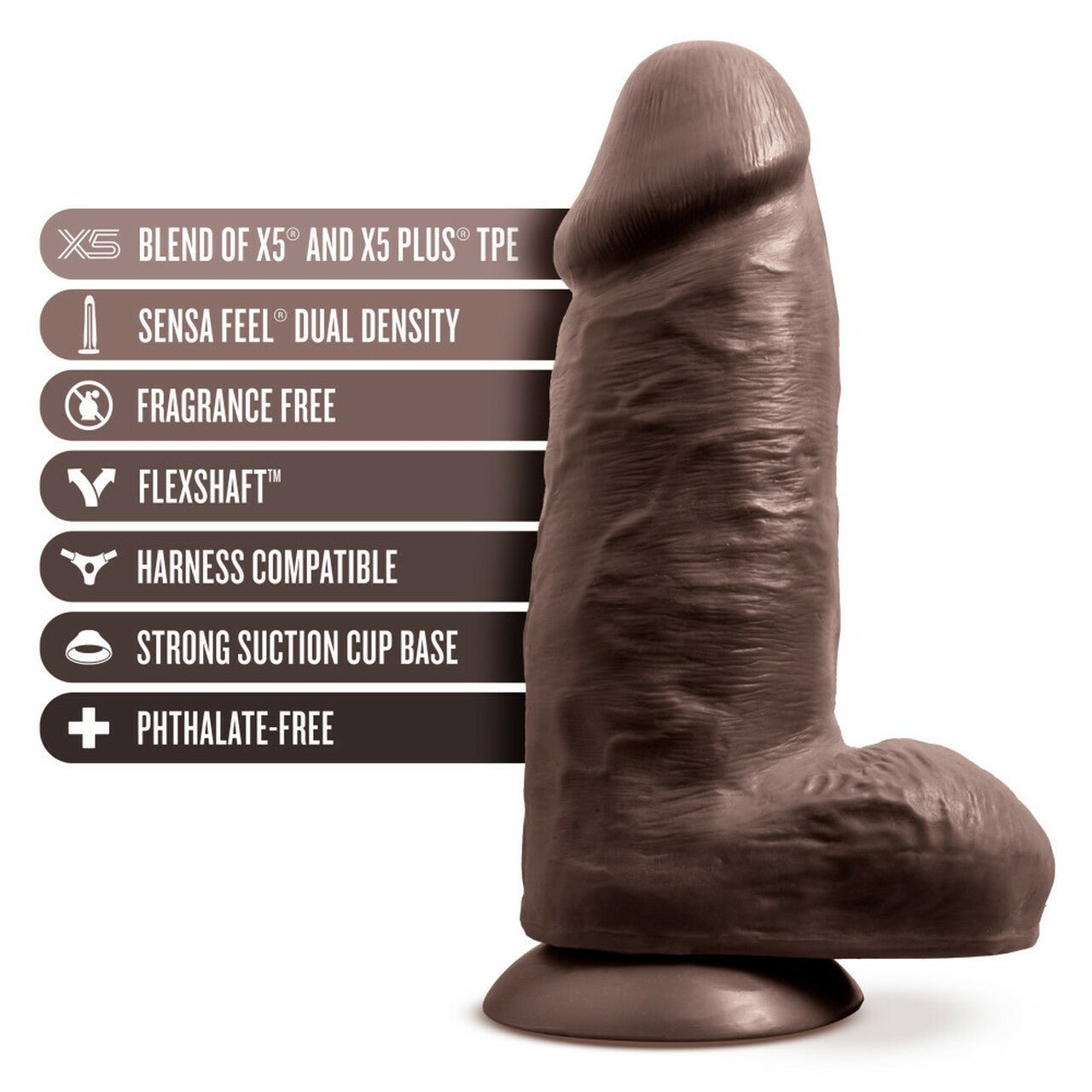 Au Naturel - Chub - 10 Inch Dildo