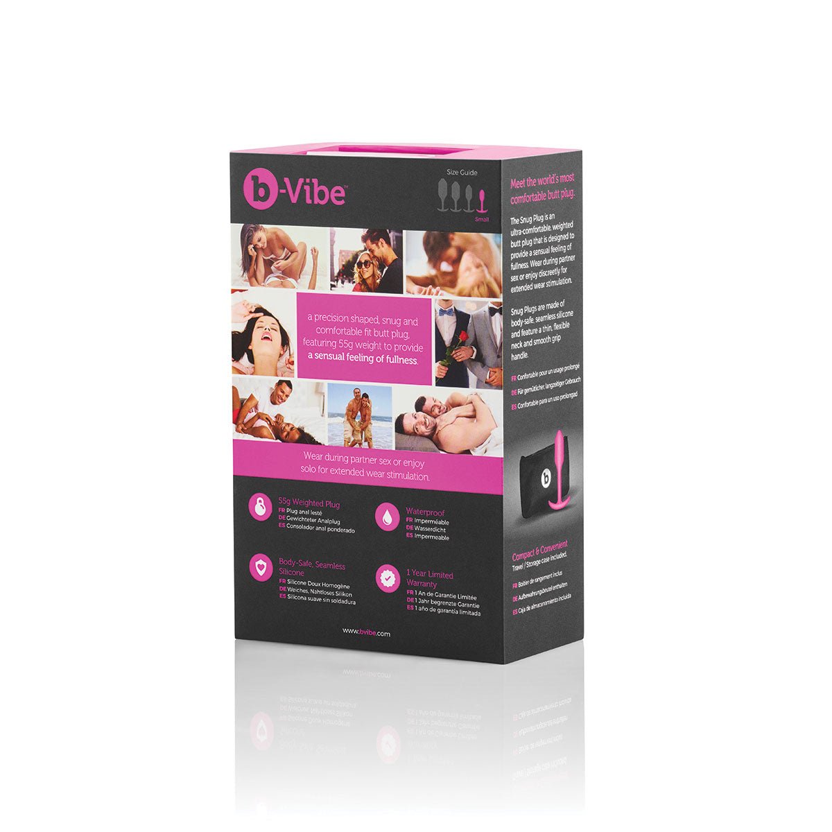 B-vibe Weighted Snug Plug 1 - 55 G