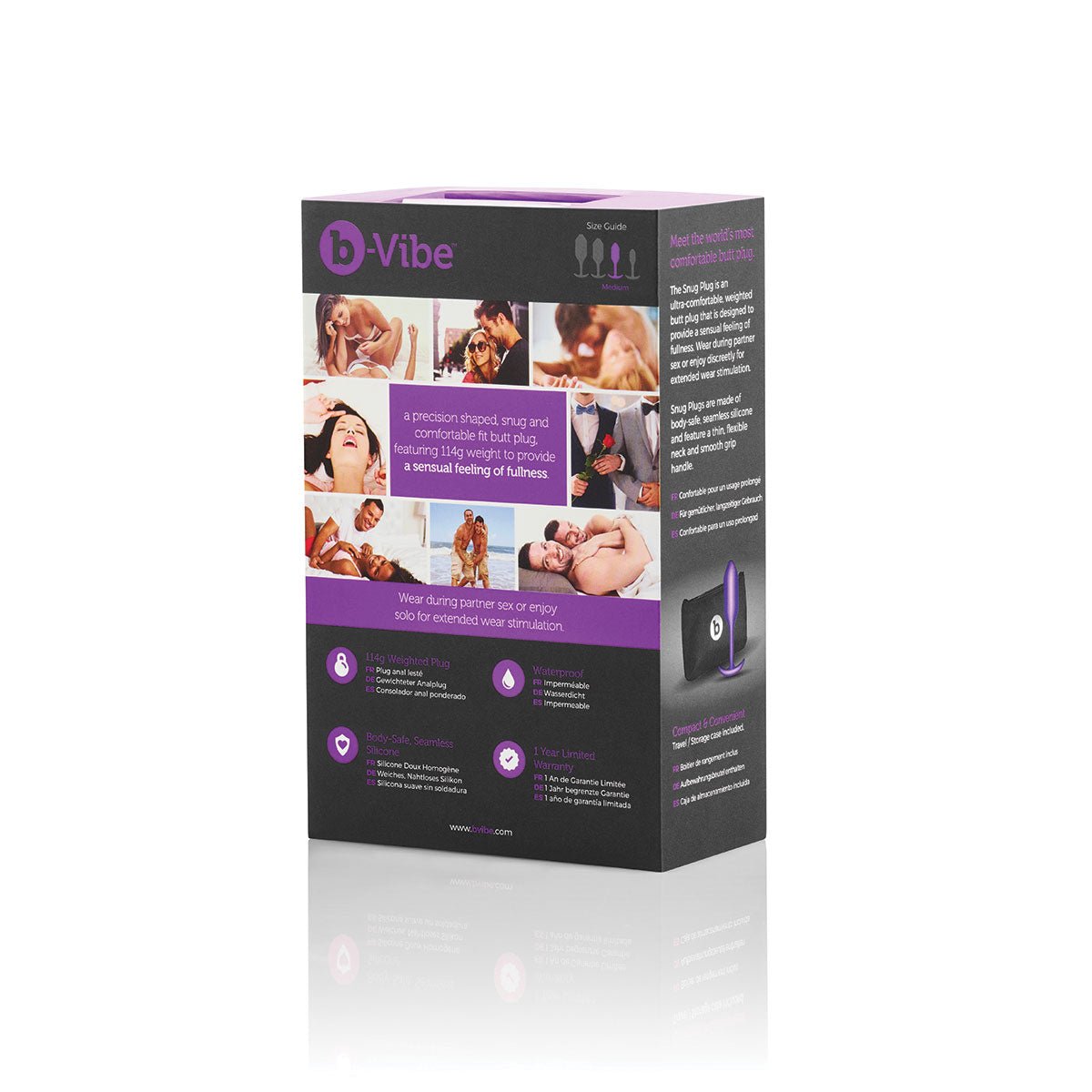 B-vibe Weighted Snug Plug 2 - 114 G