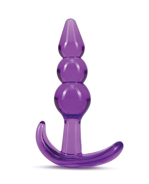 B Yours Triple Bead Anal Plug Purple