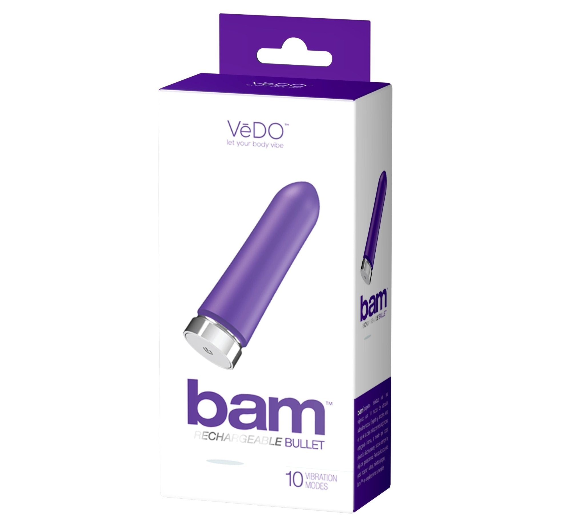 Bam™: Sensational 10-Mode Silicone Bullet Vibrator Indigo