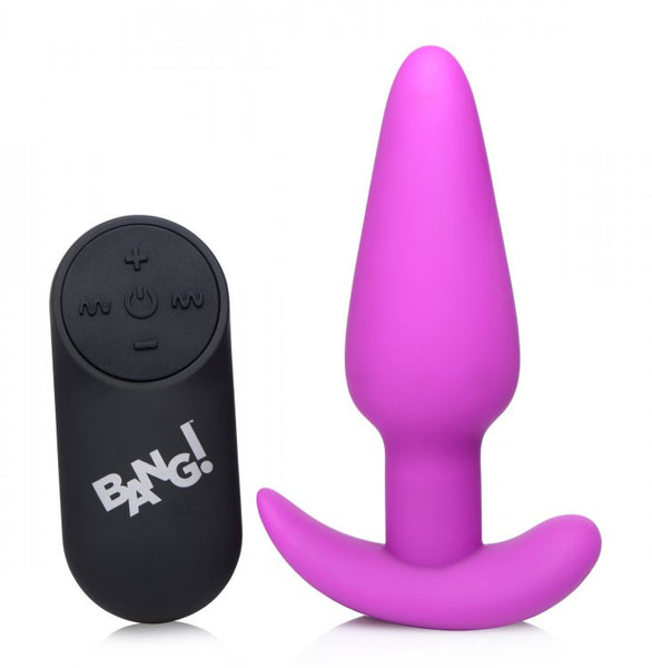 vibrating ass plug Light Up Butt Plug Remote Control 10 Vibration Modes LED – Honeyloveyou main image 1