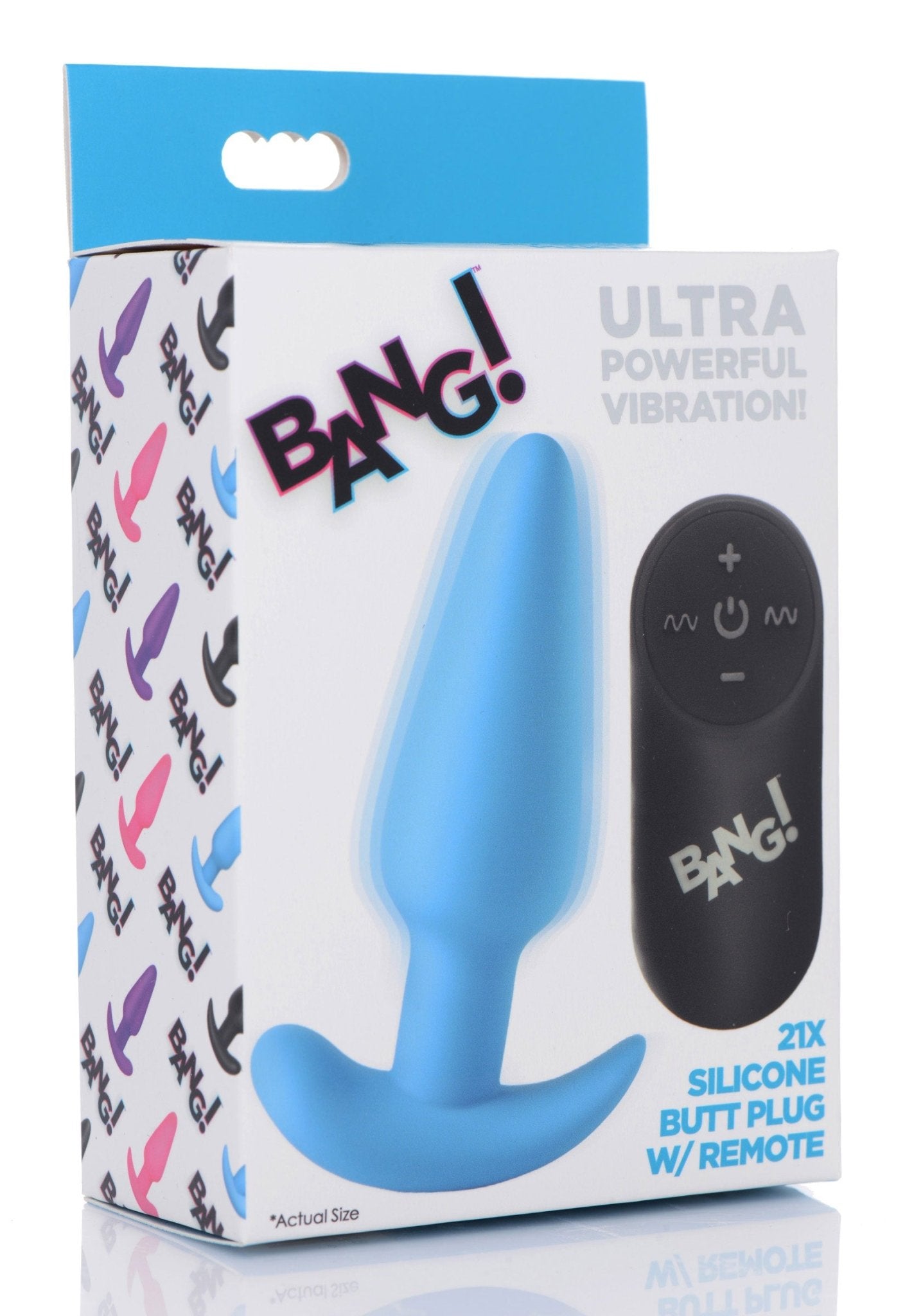 Bang! 21x Vibrating Silicone Butt Plug W/ Remote
