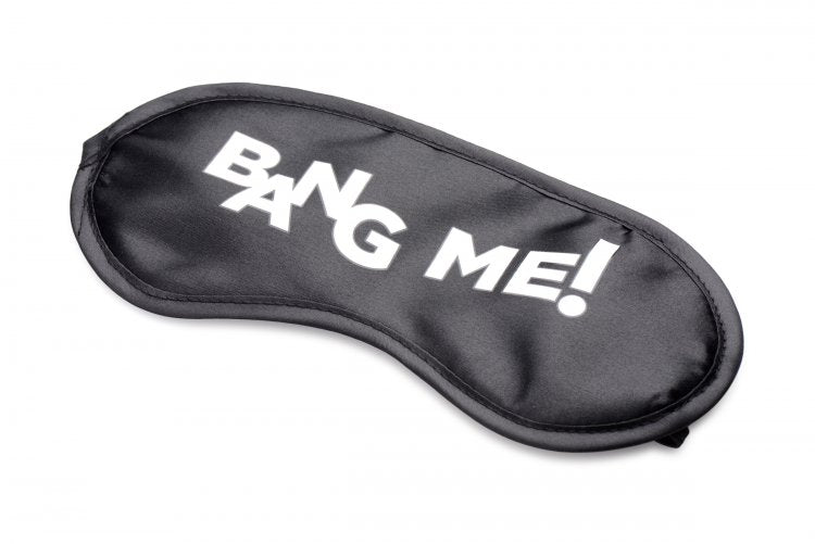 Bang! Duo Blast C Ring Butt Plug Bullet Vibrator & Blindfold Kit Black