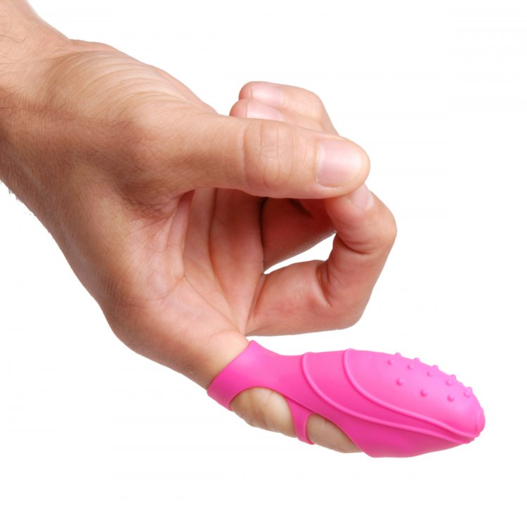 Bang Her Silicone G-Spot Vibrator Finger Vibrator Pink