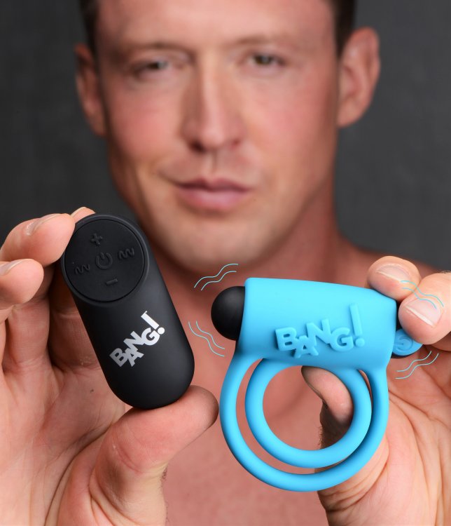 Bang! Vibrating Cock Ring & Bullet W/remote Control