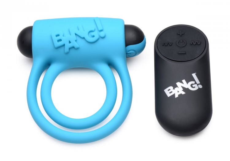 Bang! Vibrating Cock Ring & Bullet W/remote Control