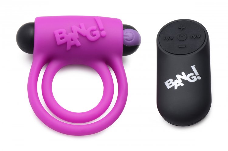 Bang! Vibrating Cock Ring & Bullet W/remote Control