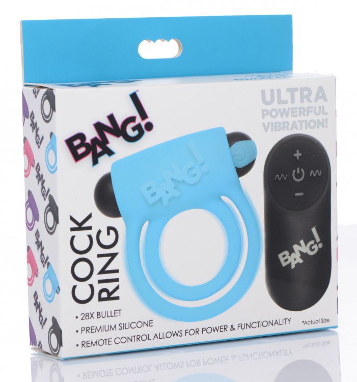 Bang! Vibrating Cock Ring & Bullet W/remote Control