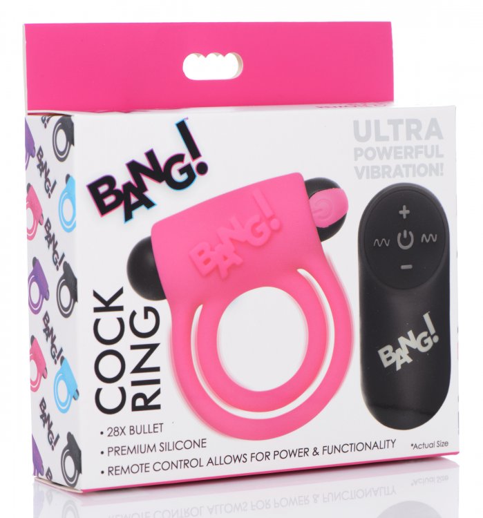 Bang! Vibrating Cock Ring & Bullet W/remote Control