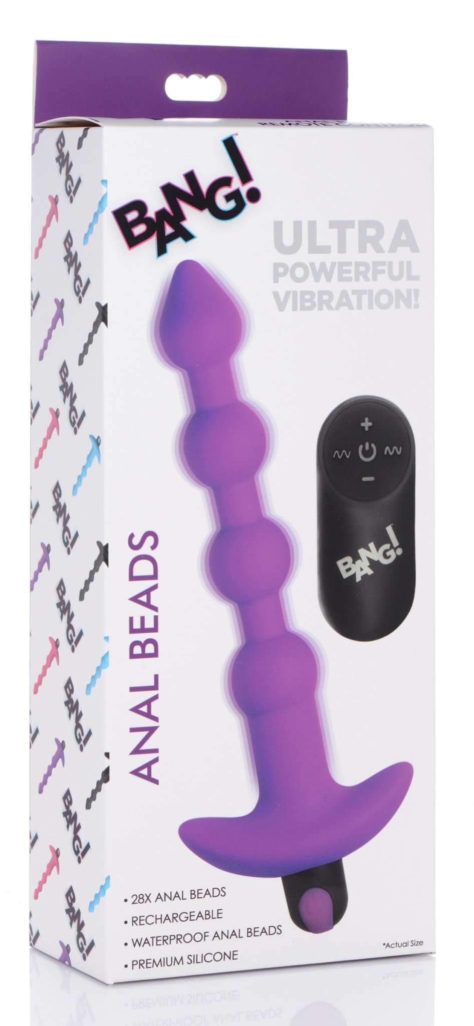 Bang! Vibrating Silicone Anal Beads & Remote