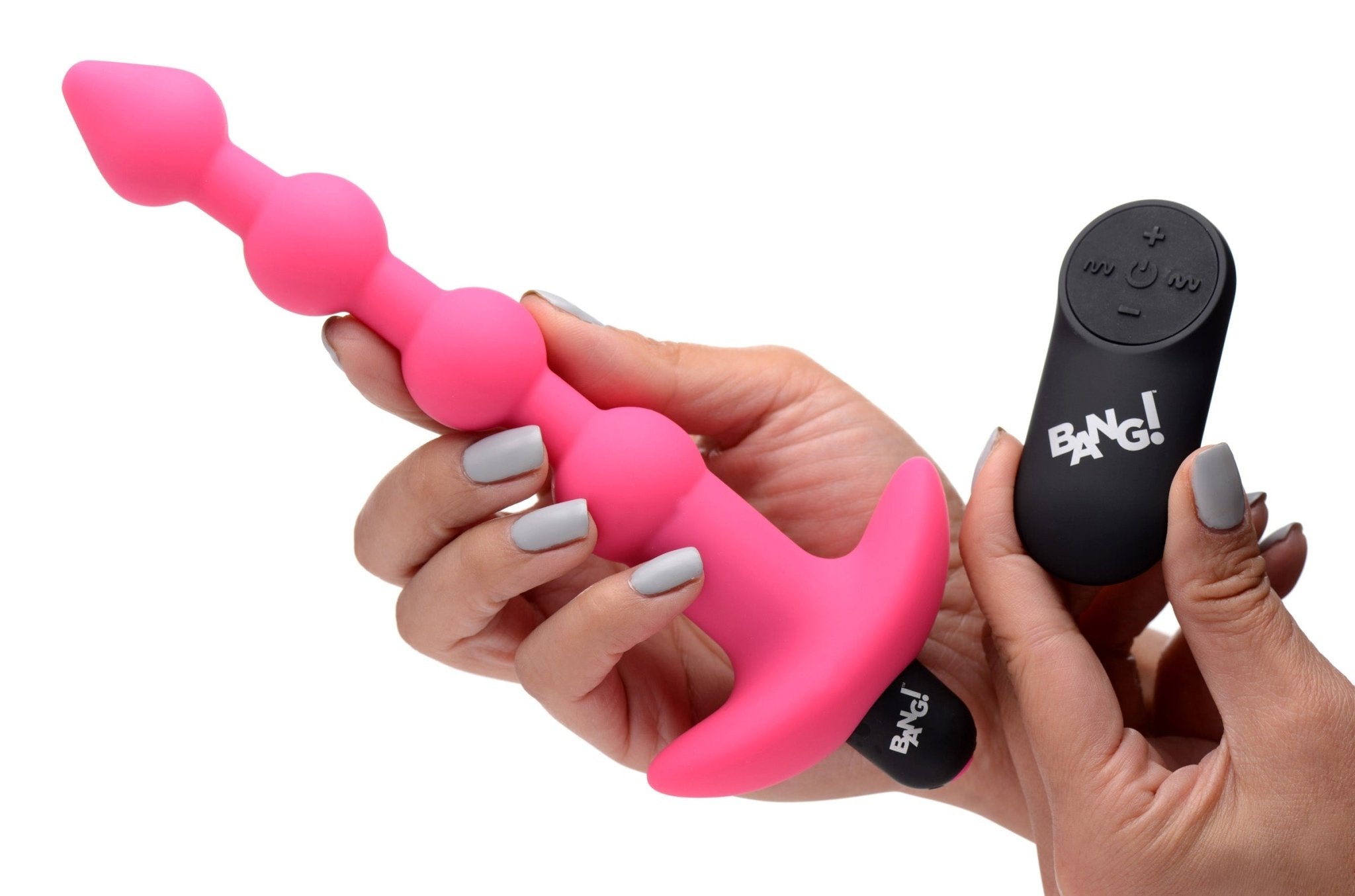 Bang! Vibrating Silicone Anal Beads & Remote