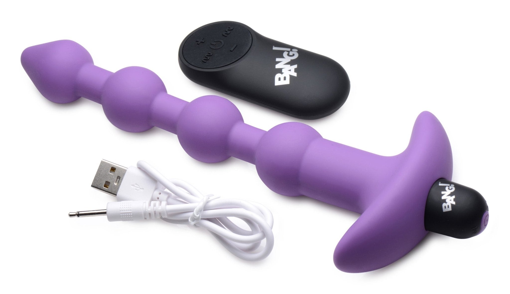 Bang! Vibrating Silicone Anal Beads & Remote