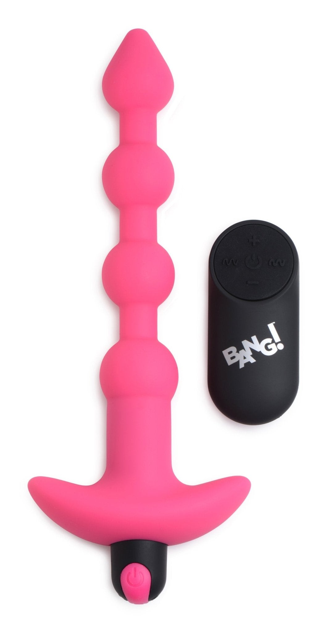 Bang! Vibrating Silicone Anal Beads & Remote