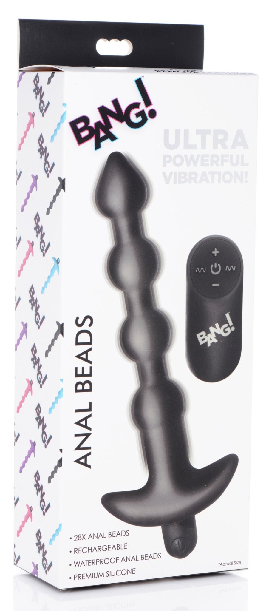 Bang! Vibrating Silicone Anal Beads & Remote