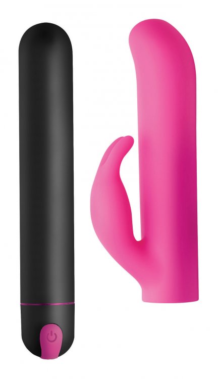 Bang! Xl Bullet & Rabbit Vibrator Silicone Sleeve Pink