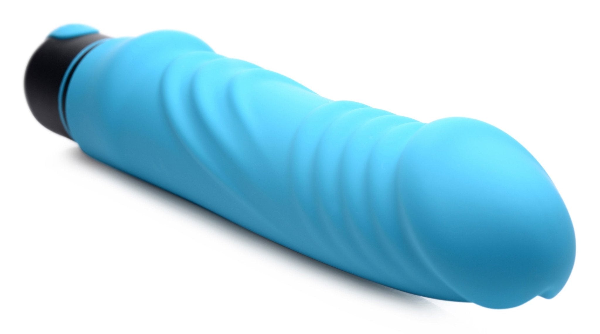 Bang! XL Bullet Vibrator with Ribbed Silicone Sleeve in Blue